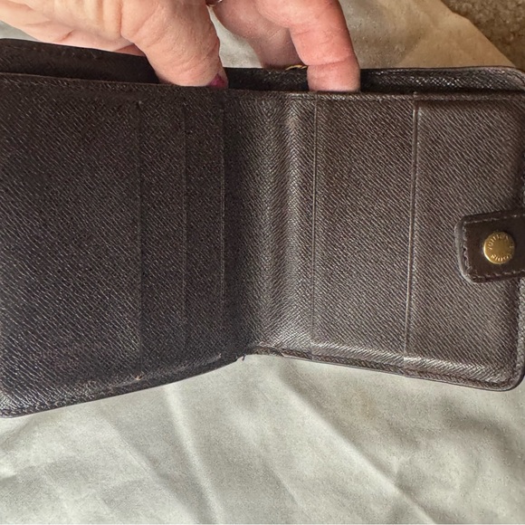 VTG Louis Vuitton Damier Ebene Compact Zippy Bifold Wallet Unisex - Picture 10 of 14